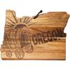 Totally Bamboo Rock & Branch Origins Series North Carolina State Shaped Cutting Board and Charcuterie Serving Tray, Includes Hang Tie for Wall Display 18″ x 8″ x 0.6″(Oregon)