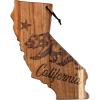 Totally Bamboo Rock & Branch Origins Series North Carolina State Shaped Cutting Board and Charcuterie Serving Tray, Includes Hang Tie for Wall Display 18″ x 8″ x 0.6″(California)