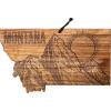 Totally Bamboo Rock & Branch Origins Series North Carolina State Shaped Cutting Board and Charcuterie Serving Tray, Includes Hang Tie for Wall Display 18″ x 8″ x 0.6″(Montana)