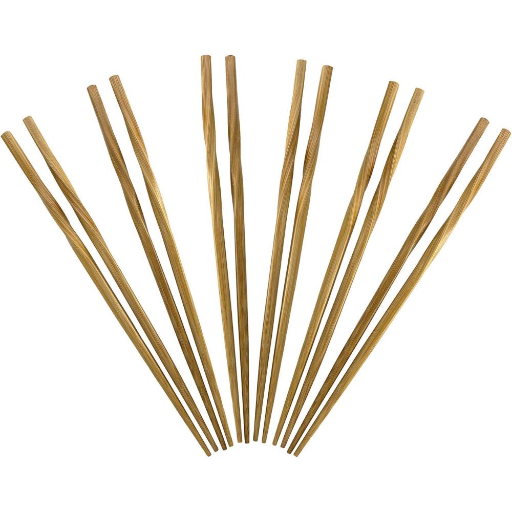 imageTotally Bamboo Twist Reusable Bamboo Chopsticks Set of 5 Pairs
