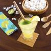 Totally Bamboo Take Along Reusable Bamboo Utensil Set with Straw, Dishwasher Safe, Pineapple Design(Blue Pineapple)