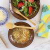 Totally Bamboo Take Along Reusable Bamboo Utensil Set with Straw, Dishwasher Safe, Pineapple Design(Blue Pineapple)