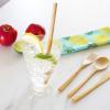 Totally Bamboo Take Along Reusable Bamboo Utensil Set with Straw, Dishwasher Safe, Pineapple Design(Blue Pineapple)