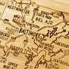 Totally Bamboo North Carolina State Puzzle 4 Piece Bamboo Coaster Set with Case(Maryland)