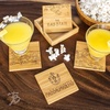 Totally Bamboo North Carolina State Puzzle 4 Piece Bamboo Coaster Set with Case(Massachusetts)