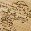 Totally Bamboo Rhode Island State Puzzle 4 Piece Bamboo Coaster Set with Case(Massachusetts)