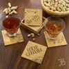 Totally Bamboo Rhode Island State Puzzle 4 Piece Bamboo Coaster Set with Case(North Carolina)