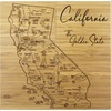 Totally Bamboo Delaware State Puzzle 4 Piece Bamboo Coaster Set with Case(California)