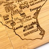 Totally Bamboo Delaware State Puzzle 4 Piece Bamboo Coaster Set with Case(Texas)