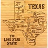 Totally Bamboo Delaware State Puzzle 4 Piece Bamboo Coaster Set with Case(Texas)