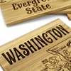 Totally Bamboo Delaware State Puzzle 4 Piece Bamboo Coaster Set with Case(Washington)