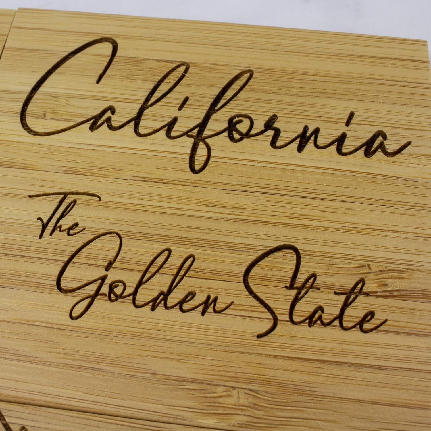 image:imageTotally Bamboo Pennsylvania State Puzzle 4 Piece Bamboo Coaster Set with CaseCalifornia