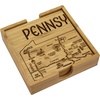 Totally Bamboo Pennsylvania State Puzzle 4 Piece Bamboo Coaster Set with Case(Pennsylvania)